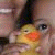 Adrian and da baby with da ducky
