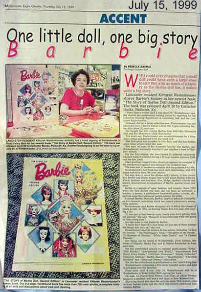 One Little Doll, One Big Story - article in Accent, July 15, 1999