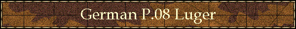 German P.08 Luger