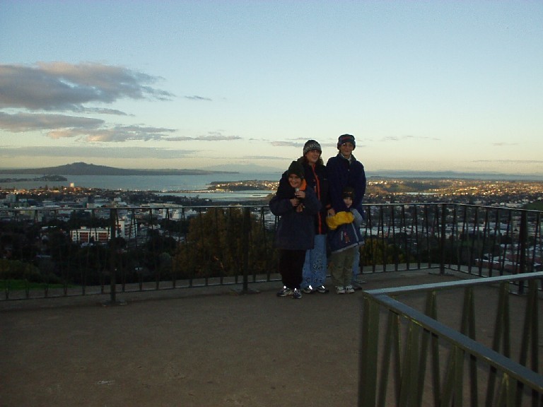 Nomi, Michal,Yoav and Yotam on Mt. Eden