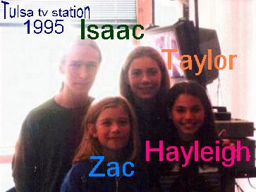 Hayleigh with the guys in '95