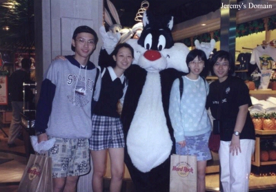 Outside Warner Brother's Store