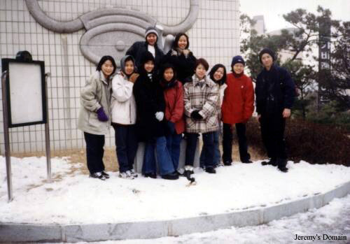 Previous night's snowfall, Seoul