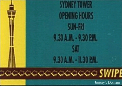 Sydney Tower admission ticket