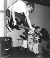 OK, we cheated, he jumps from a ladder..