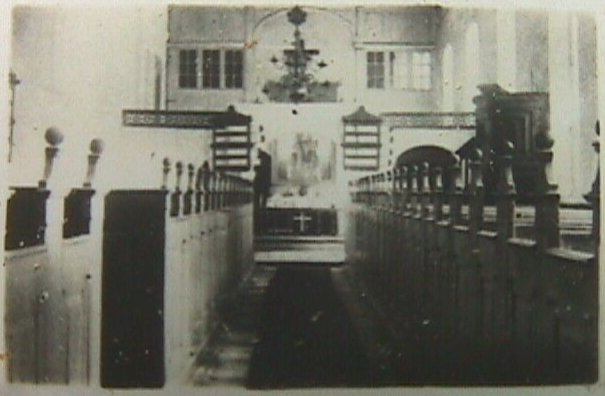 Bjrnsholm kirke's indre cirka 1910