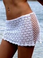 hand crochet skirts and bikinis