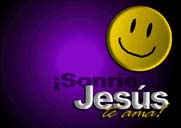 &iexcl;Sonr&iacute;e Jes&uacute;s te ama!