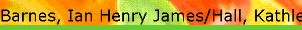 Barnes, Ian Henry James/Hall, Kathleen Diana Marion