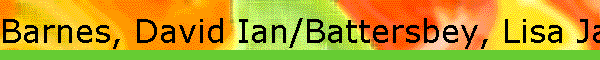 Barnes, David Ian/Battersbey, Lisa Jane