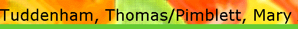 Tuddenham, Thomas/Pimblett, Mary Ann