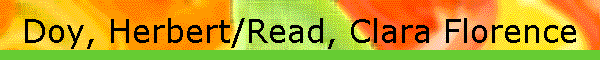 Doy, Herbert/Read, Clara Florence