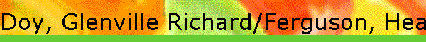 Doy, Glenville Richard/Ferguson, Heather