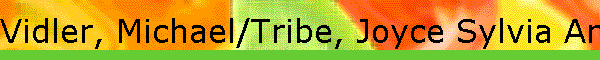 Vidler, Michael/Tribe, Joyce Sylvia Ann