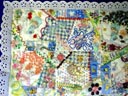 Picture of left side top of quilt.