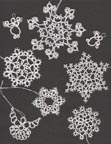 Pictures of snowflakes and angels from various patterns found on the web.