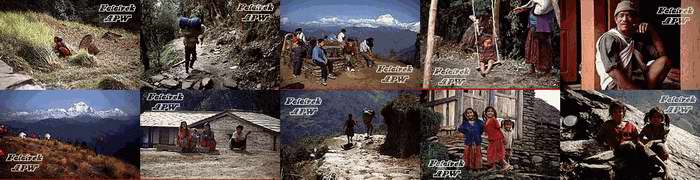 Fotostrip mensen en landschappen