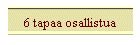 6 tapaa osallistua