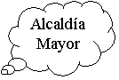 Llamada de nube: Alcald�a
Mayor

