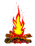 roaring fire