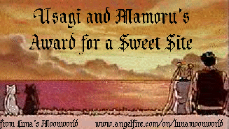 usagi and 
mamoru's award for a sweet site
