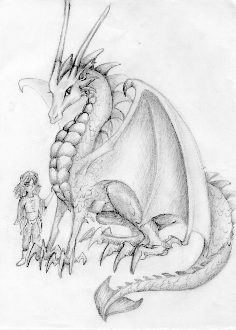 Dragon with Elf