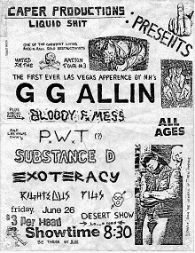 artist: Joe Caper,  - ggallen never made it, cops broke it up before hand.