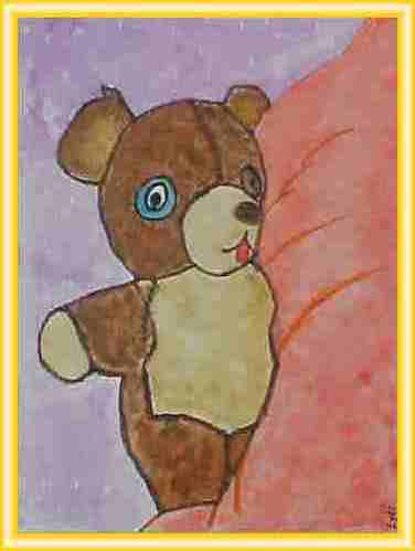 Teddy, an original watercolour by PolarSunlight