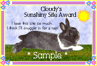 Cloudy's Sunshiny Award