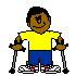 Boy On Crutches