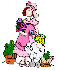 Woman Holding Flowers