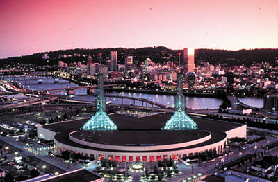 Portland Skyline and Convention Center