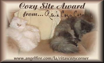 Rita's Cozy Corner Cozy Site Award