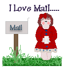 Girl By Mailbox Says I Love Mail