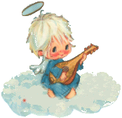 Angel Sitting On A Cloud