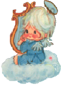 Angel Sitting On A Cloud