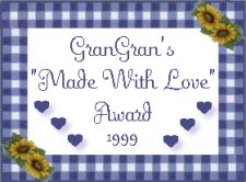 GranGran's Graphics Made with Love Award 1999