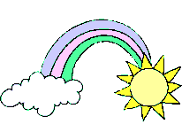 Rainbow, Clouds and Sun