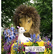 Portland Rose Festival Parade Float Celebrating Peace