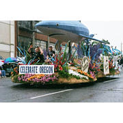 Portland Rose Festival Parade Float Celebrating Oregon