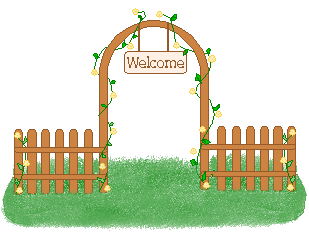 Welcome Flowered Gate