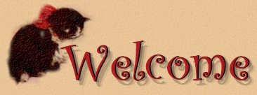 Welcome sign with Cat