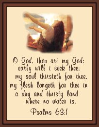 Woman With Lifted Arms And Psalms 63:1