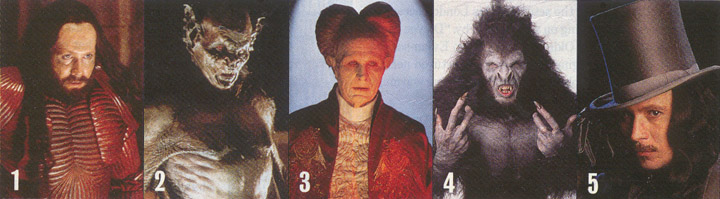 The many faces of Dracula