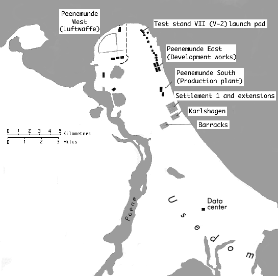 Mapa de Peenemunde