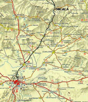 Situaci�n de Oncala