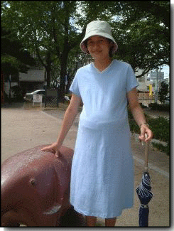 Connie with Baby at Nakada Park, Imaike