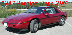 My 1987 Pontiac Fiero 2M4 Page