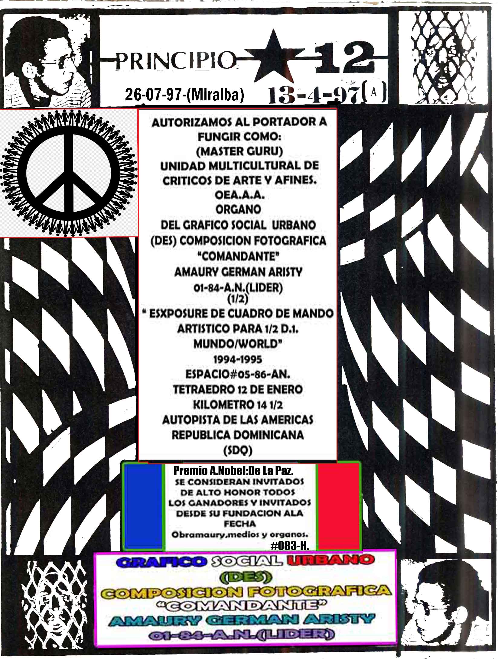 SUB RED ESTRATEGICA Y COMUNICACON PREMIOS A NOBEL:DE LA PAZ-PEACE