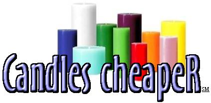 round pillar candles and square pillar candles in a variety of sizes.  Scented and unscented candles for sale